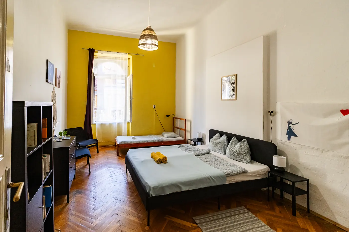 A hostel privát szobája